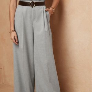 Banana Republic Flannel Wide-Leg Pants